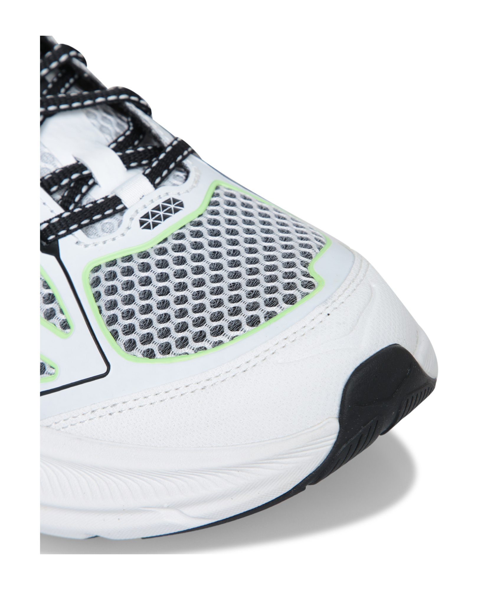 Hoka Breathable Mesh White Sneakers With Cushioned Sole In Black / White