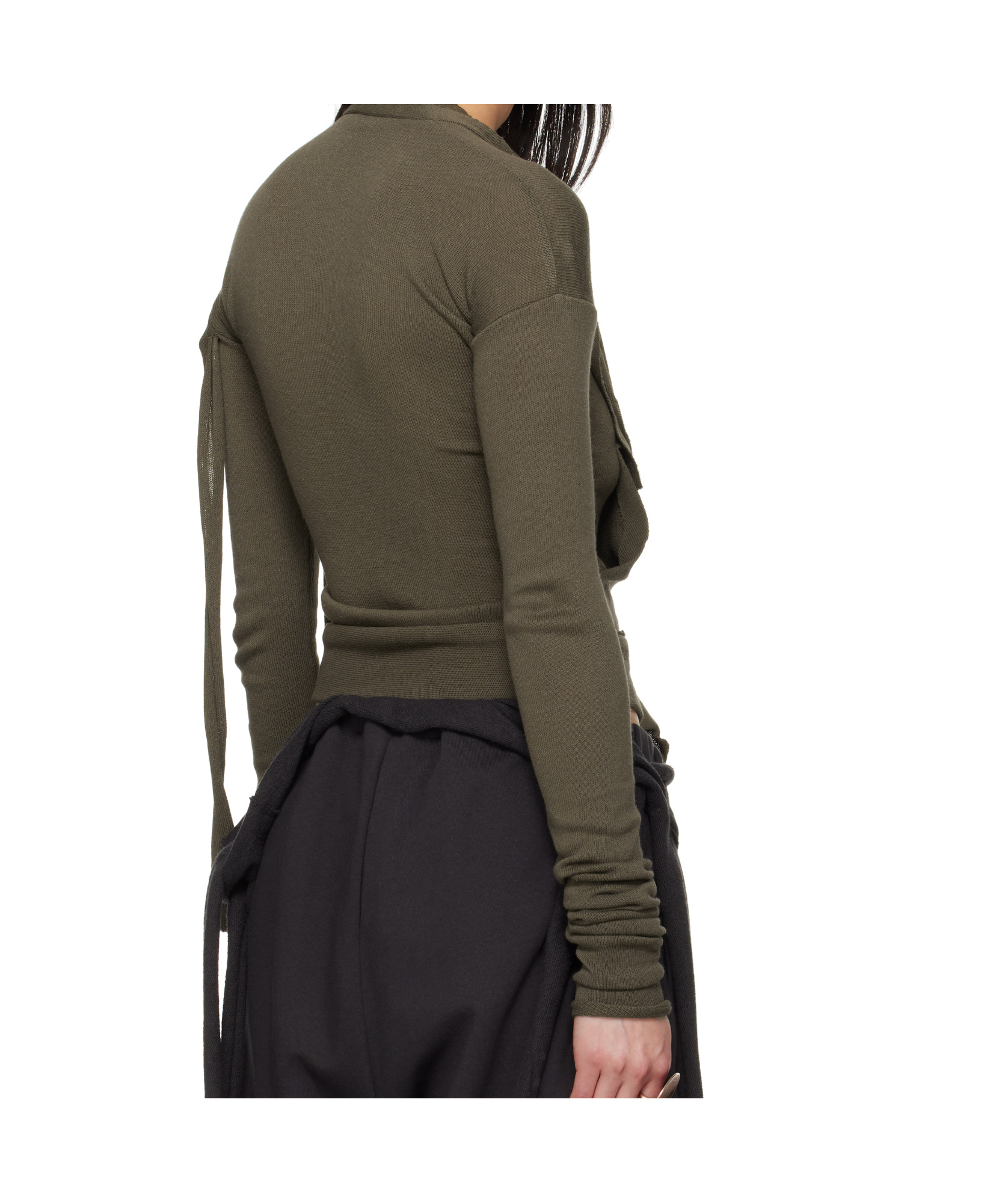 Ottolinger Deconstructed Cardigan In Brown