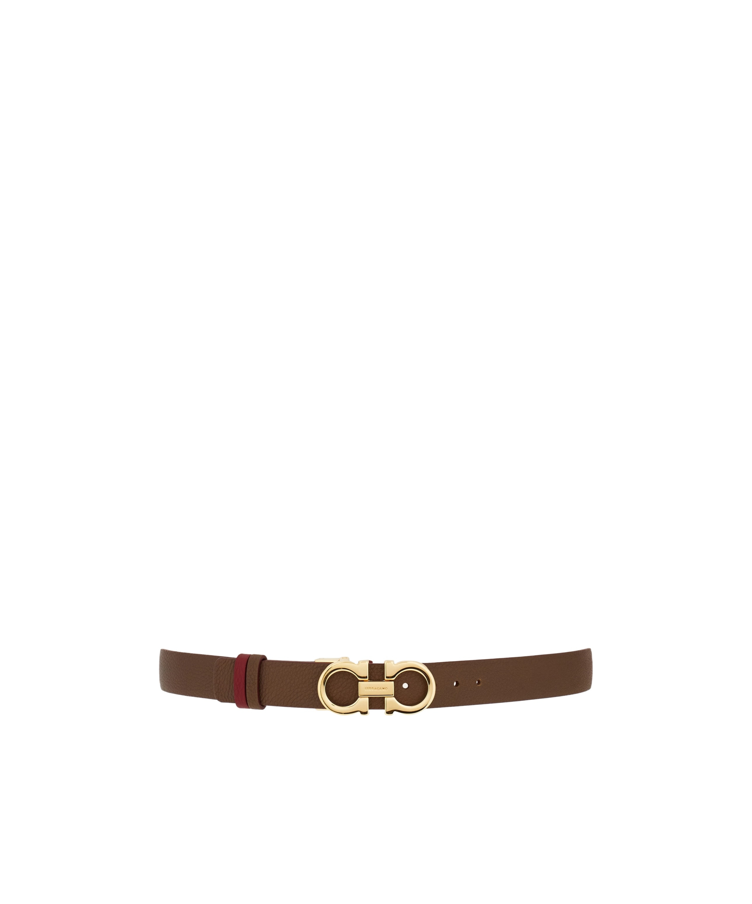 FERRAGAMO ADJUSTABLE AND REVERSIBLE GANCINI BELT 