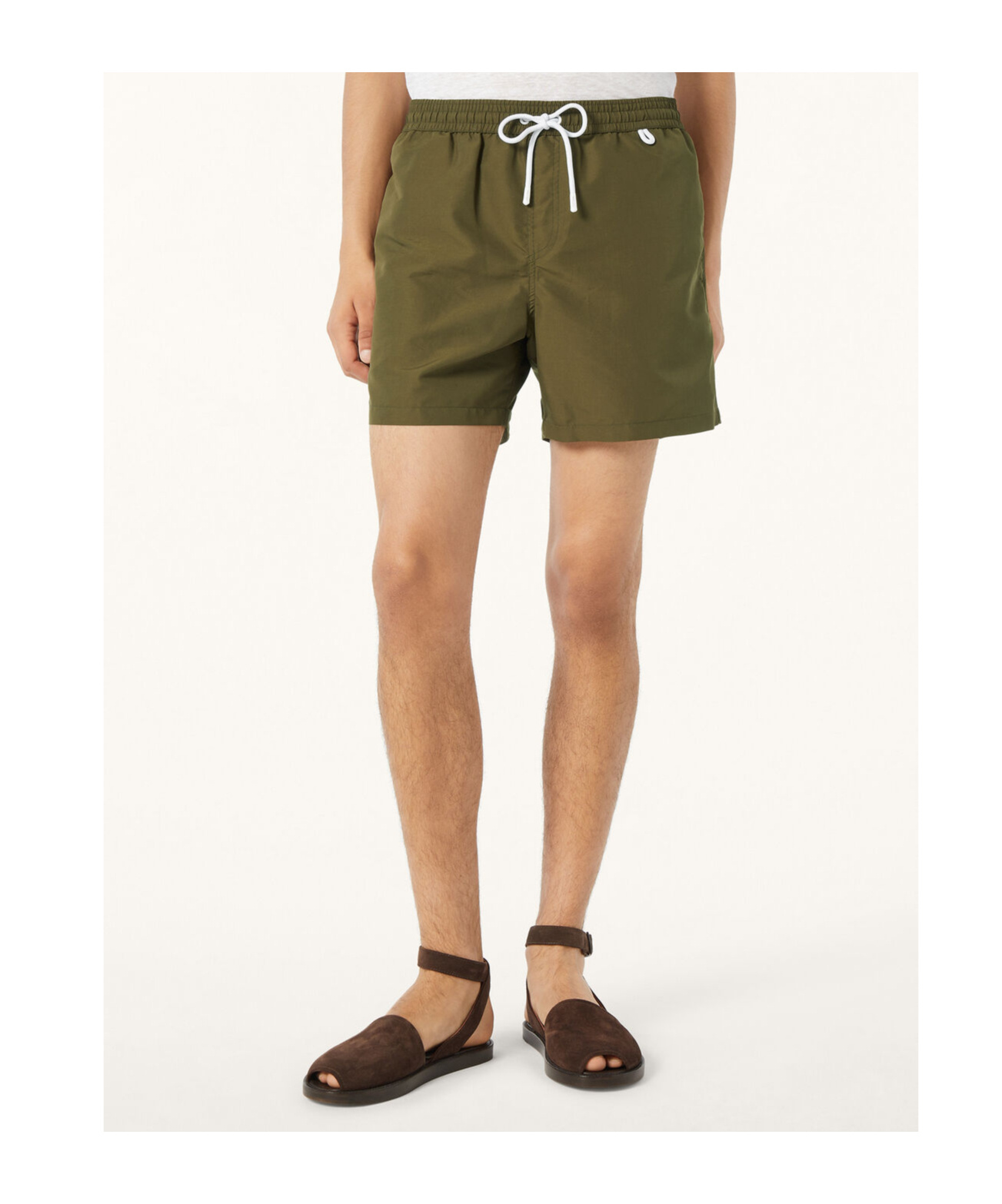 Loro Piana Bay Straight-leg Mid-length Swim Shorts In Green