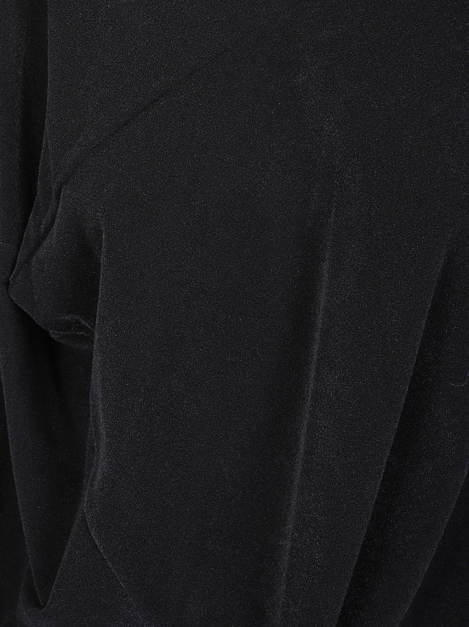 Junya Watanabe Mock Neck Draped T-shirt In Black