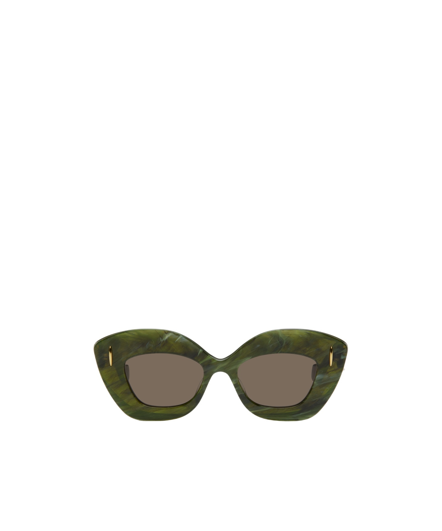 Loewe Green Retro Screen Sunglasses In Green