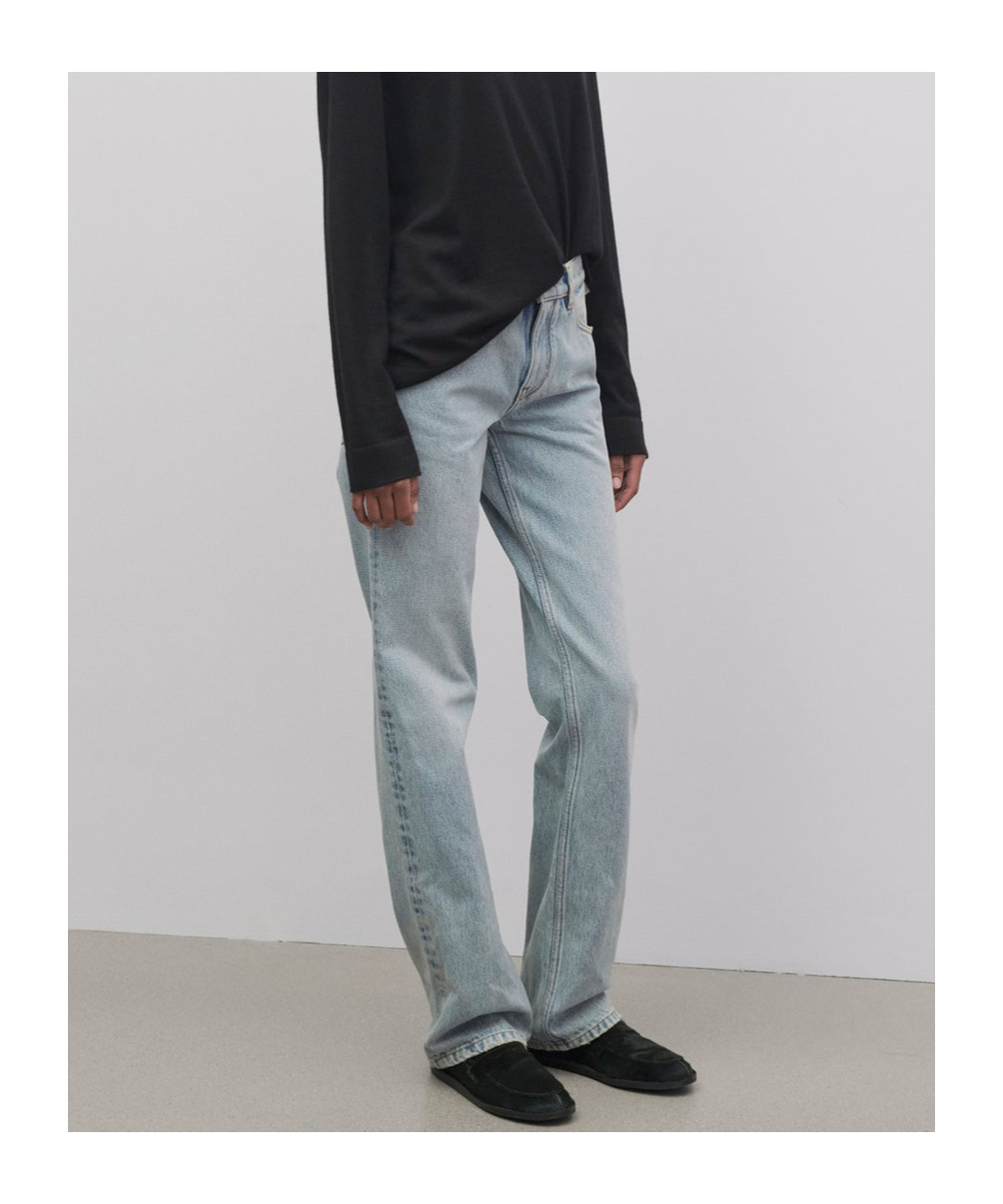 The Row Carlyl Denim Jeans In Gray