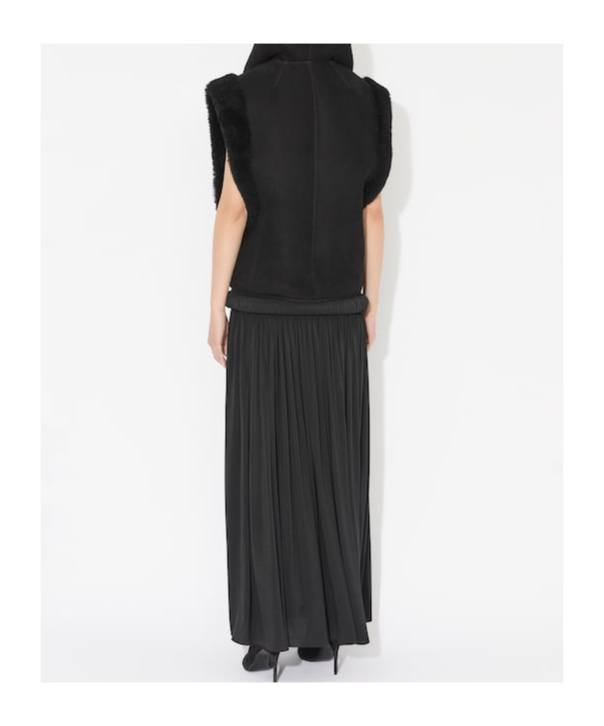 Alaïa Strapless Pipe Maxi Dress In Black
