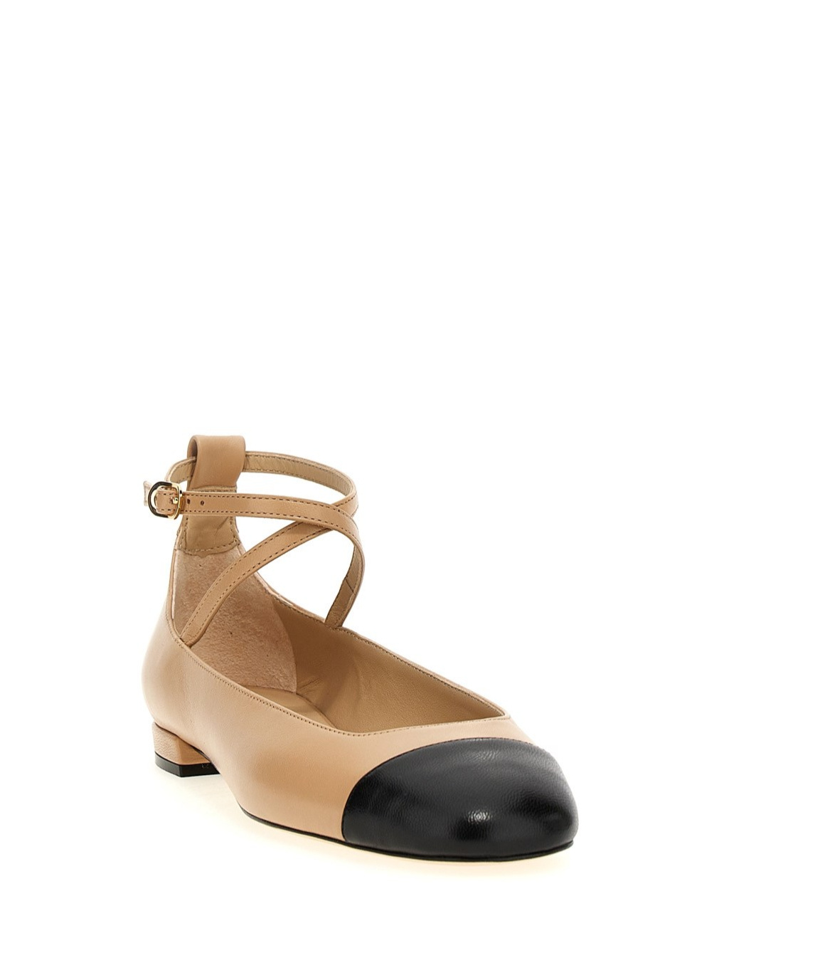 Stuart Weitzman Eden Strap Ballet Flats In Multicolor