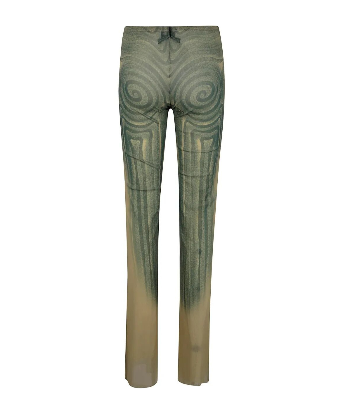 Jean Paul Gaultier Spiral-print Trousers In Multi