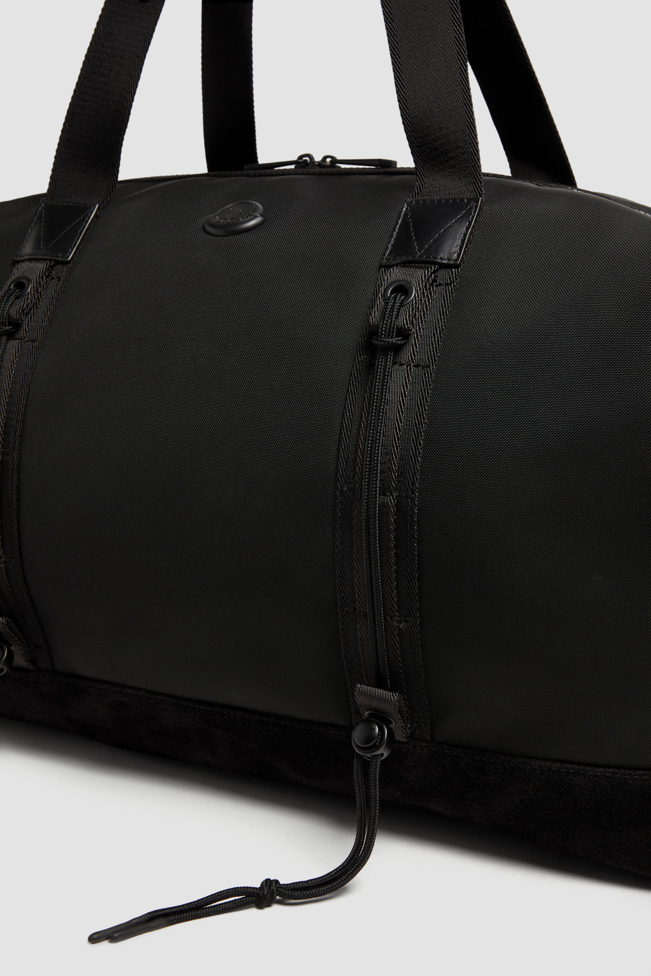 Moncler Panelled Canvas Holdall In Black