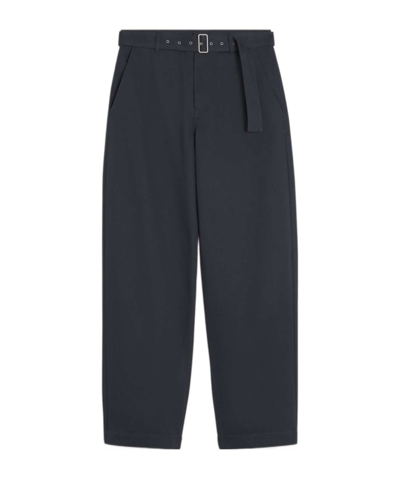 Maison Kitsuné Belted Pants In Slate Gray