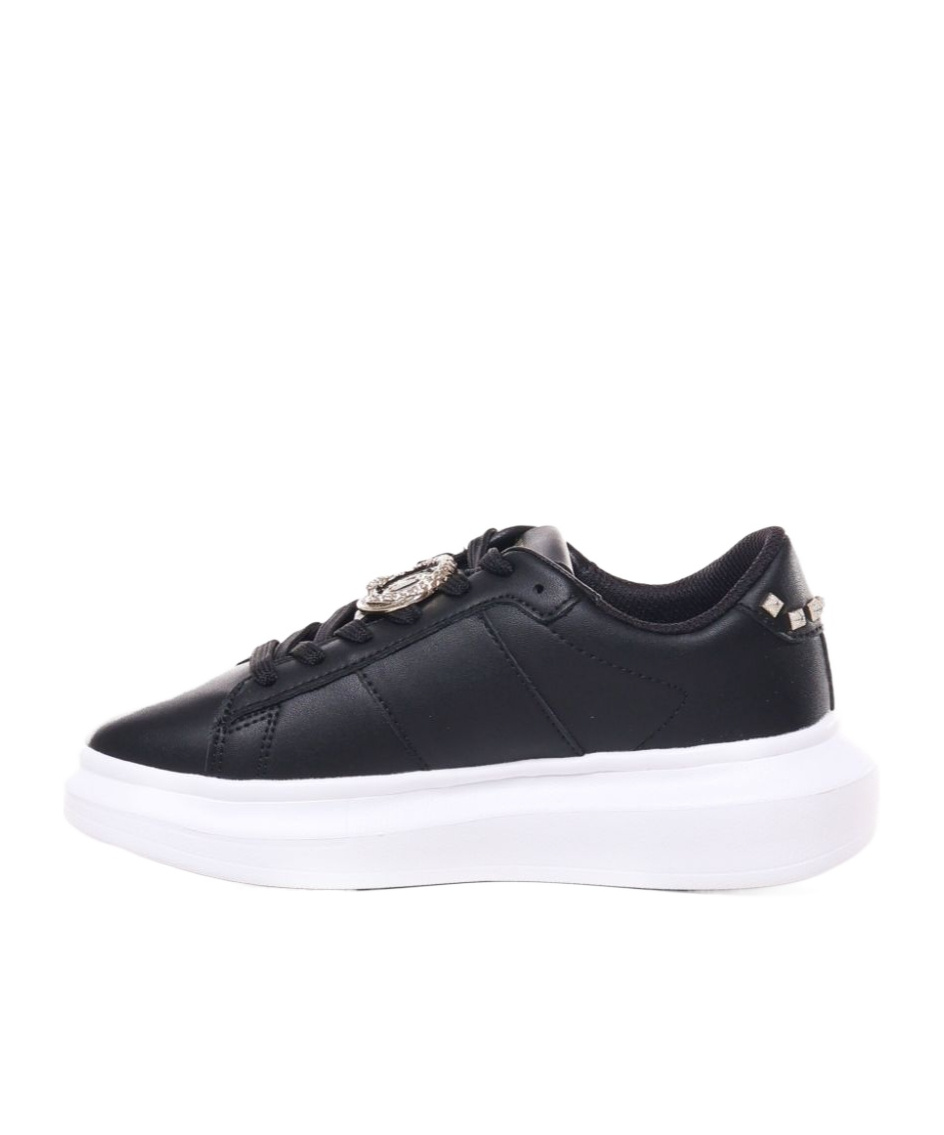 Just Cavalli Logo-plaque Sneakers In Black