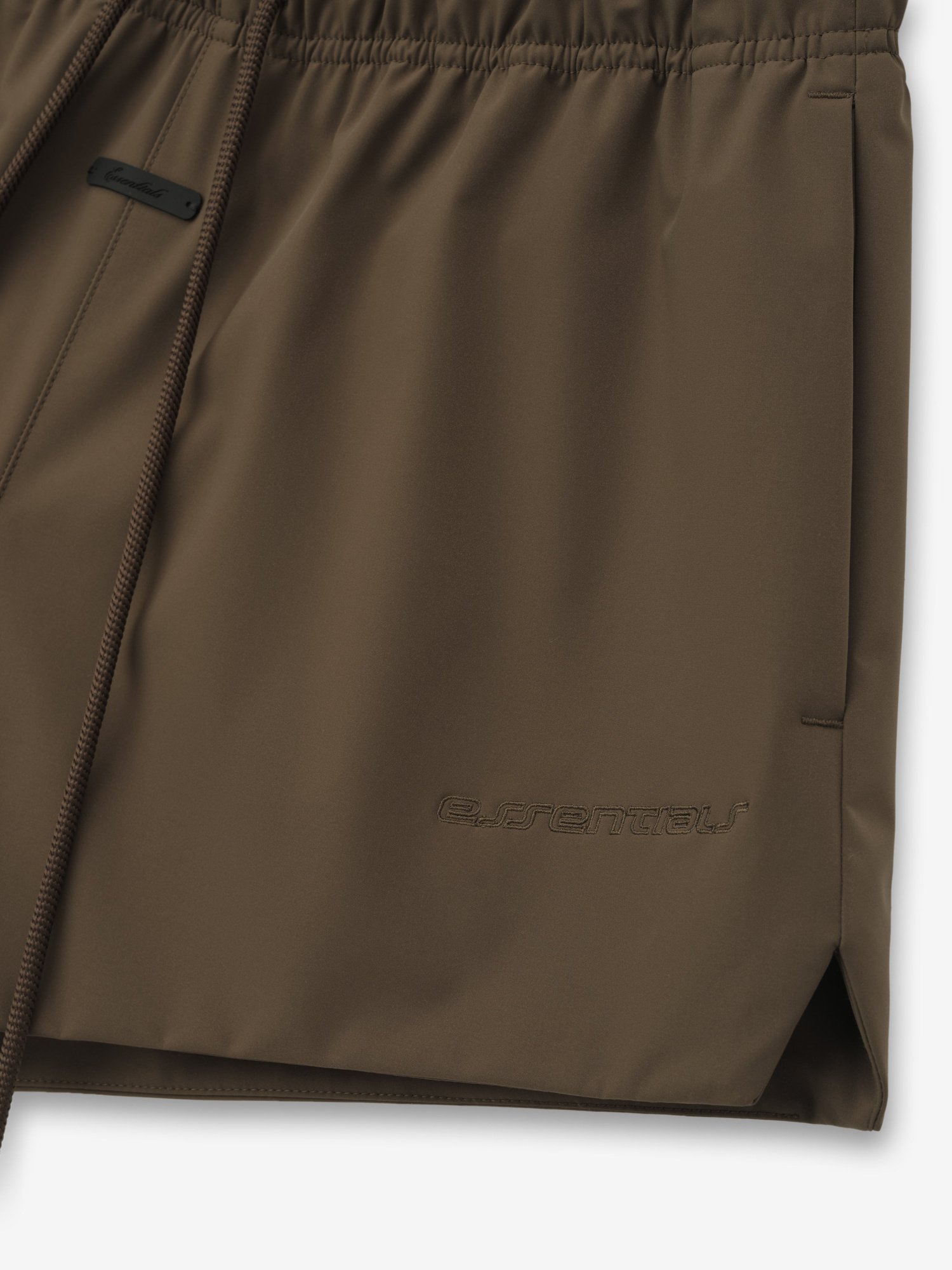 Essentials Drawstring Running Shorts In Green