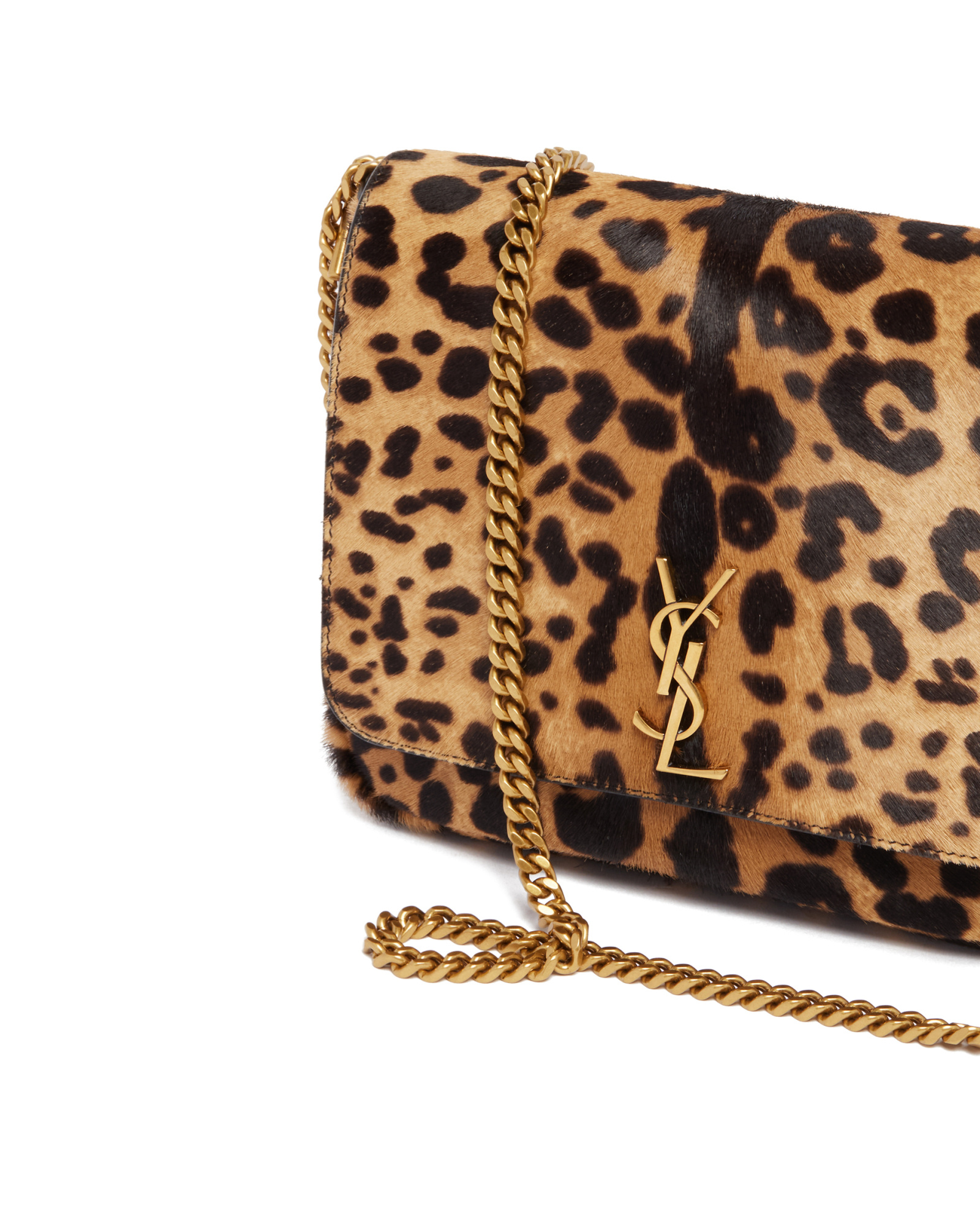 Saint Laurent Flap Shoulder Bag In Brown