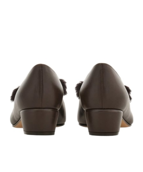 Ferragamo 30mm Vara Bow Block-heel Pumps In Black