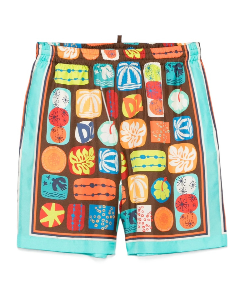 Dsquared2 Elastic Boxer Shorts In Multicolor