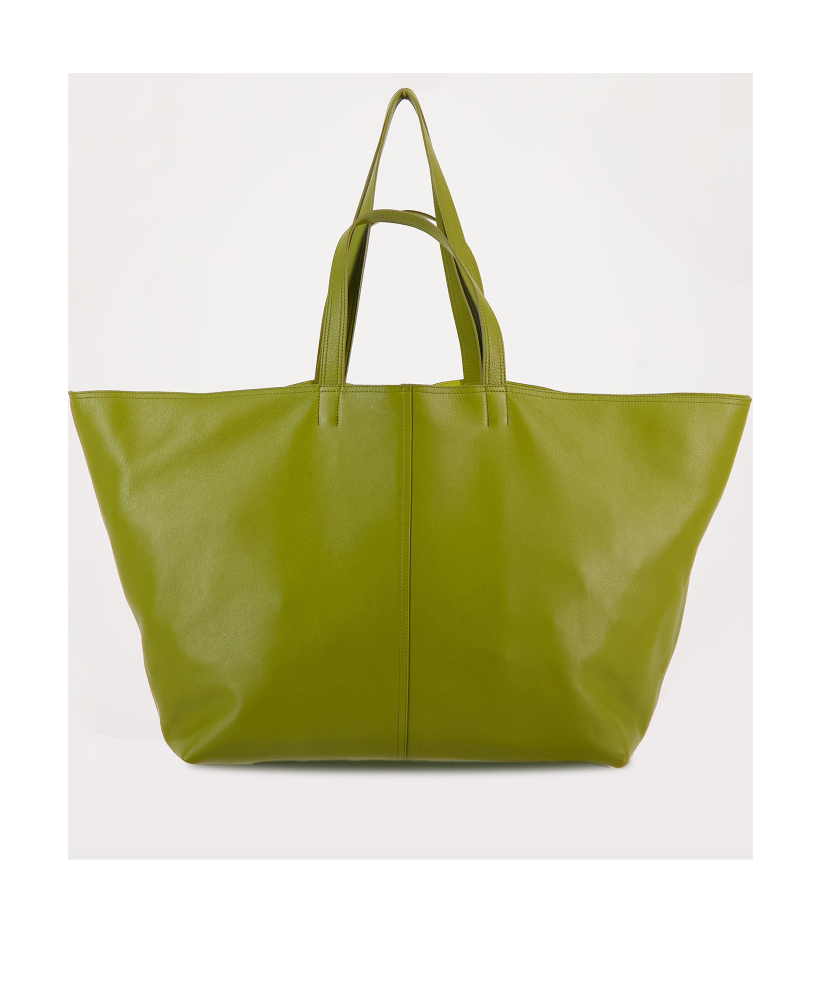 Ami Alexandre Mattiussi Maxi Tote Shoulder Bag In Green