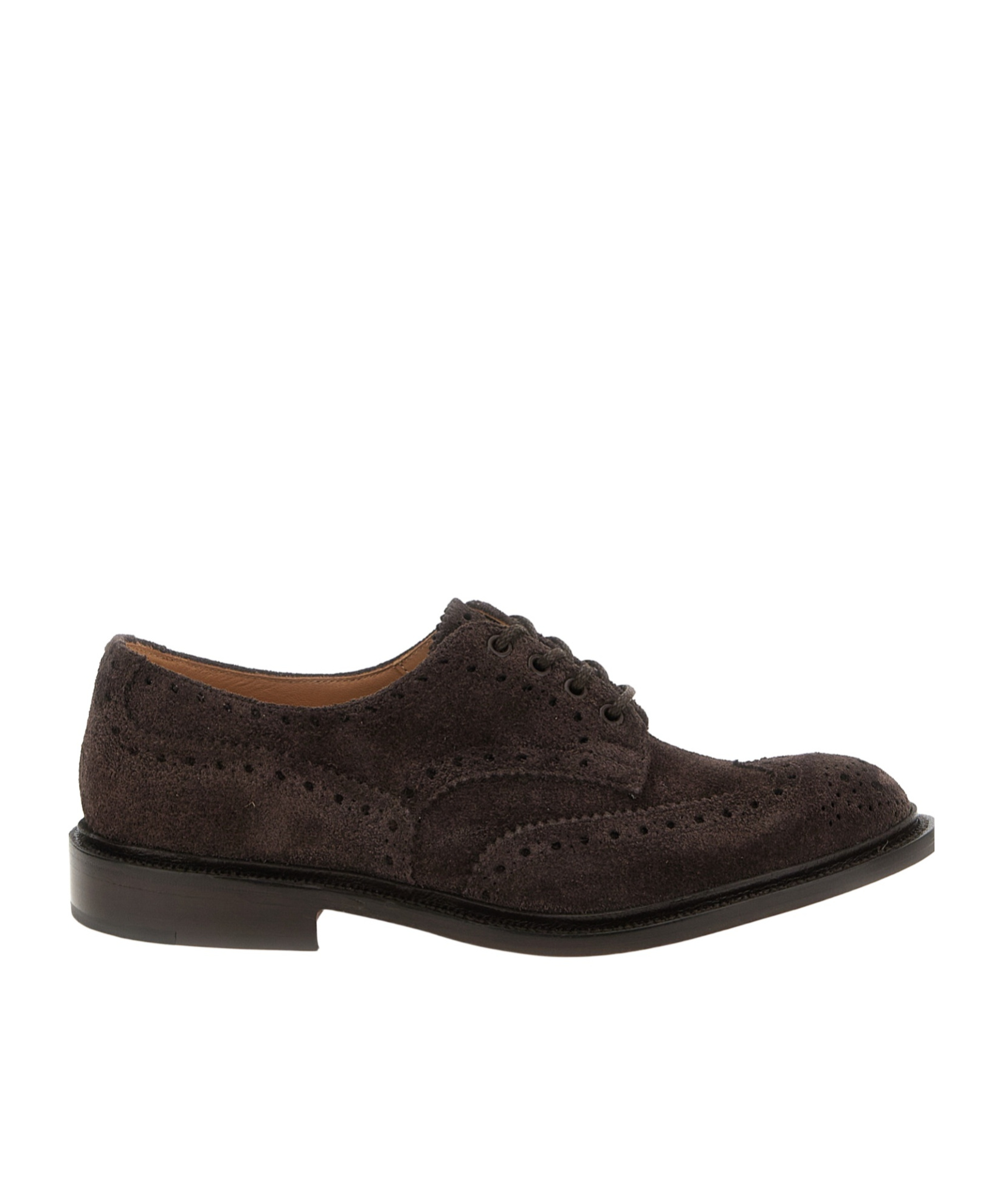 Tricker's Lace-up Shoes Featuring Brogue Detailing In Black