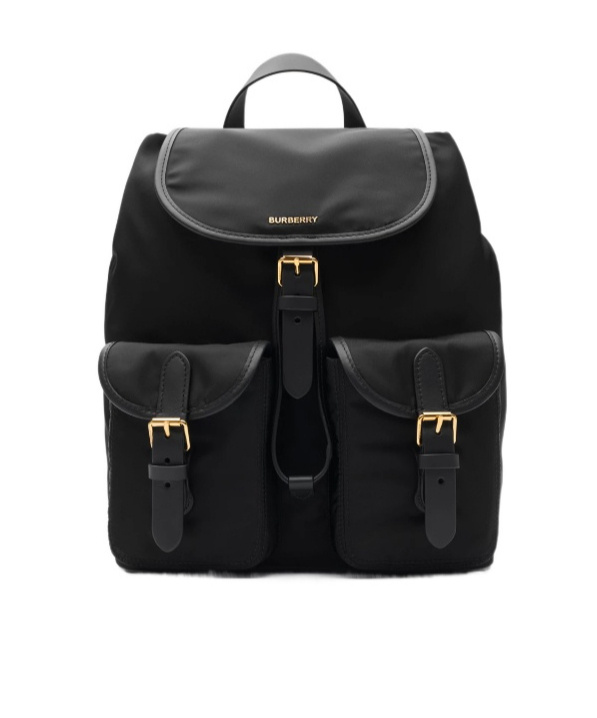 Burberry Nylon Backpack In Black