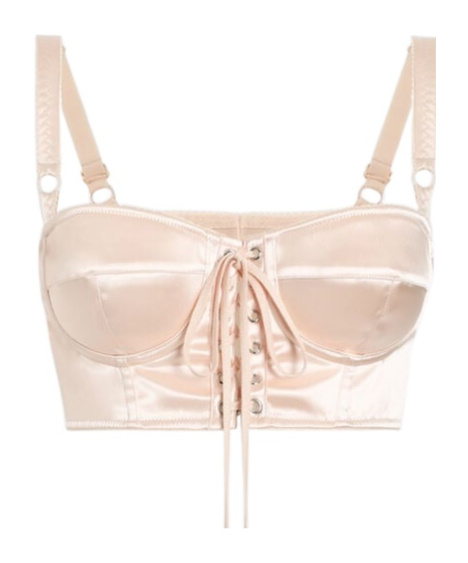 Dolce & Gabbana Lace-up Satin Corset