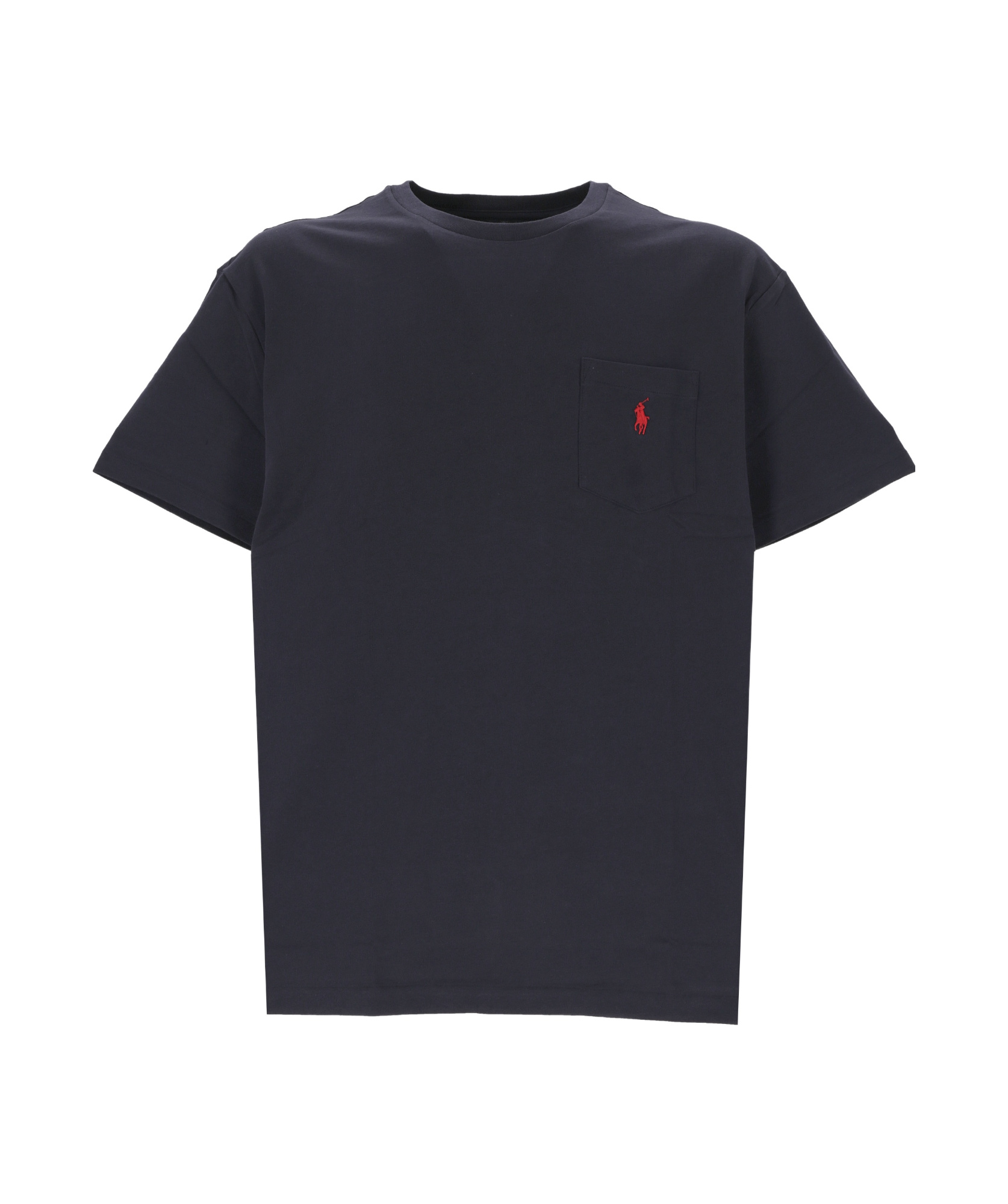 Polo Ralph Lauren Logo Embroidered Regular T-shirt In Black