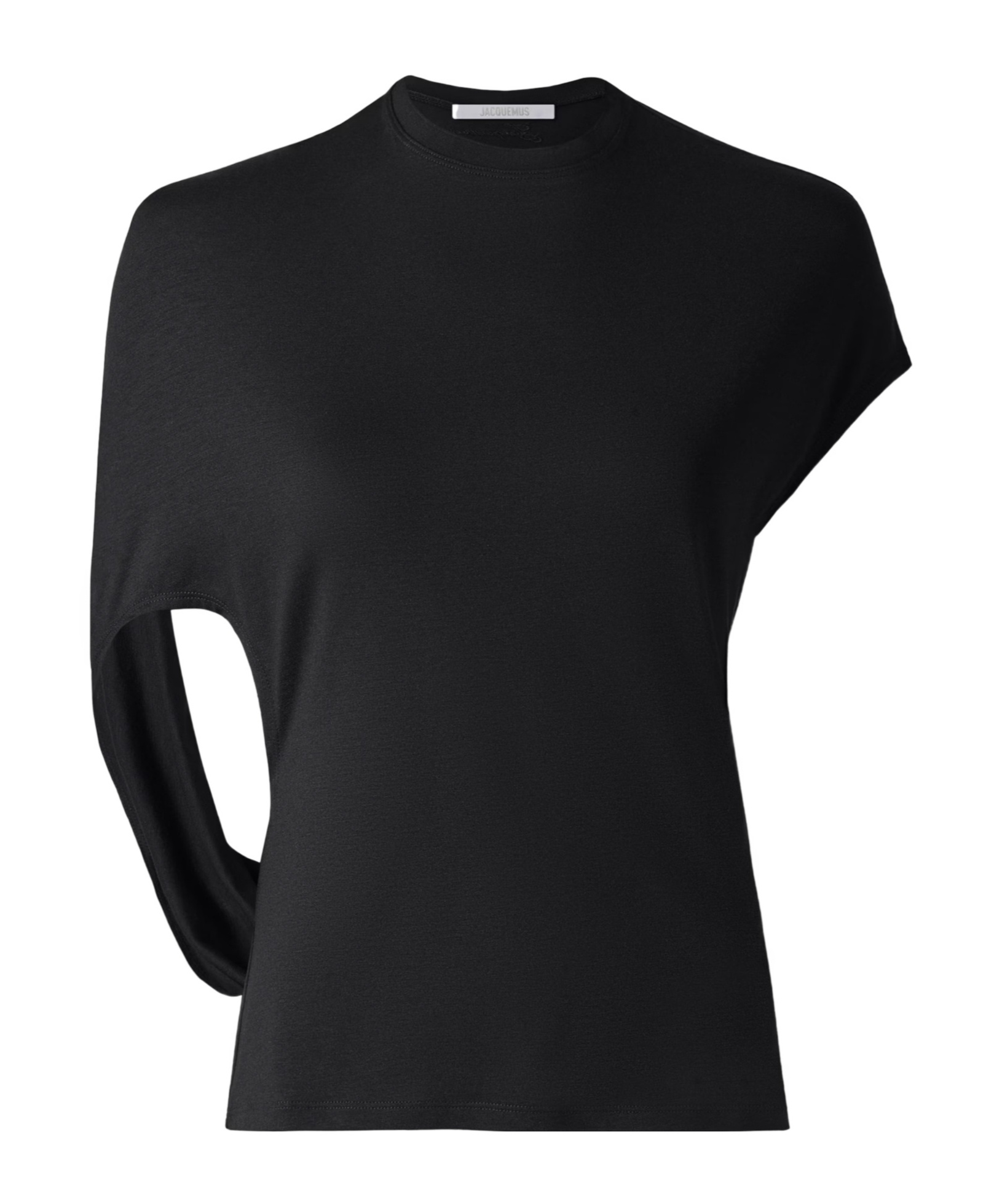 Jacquemus Open-back T-shirt In Black