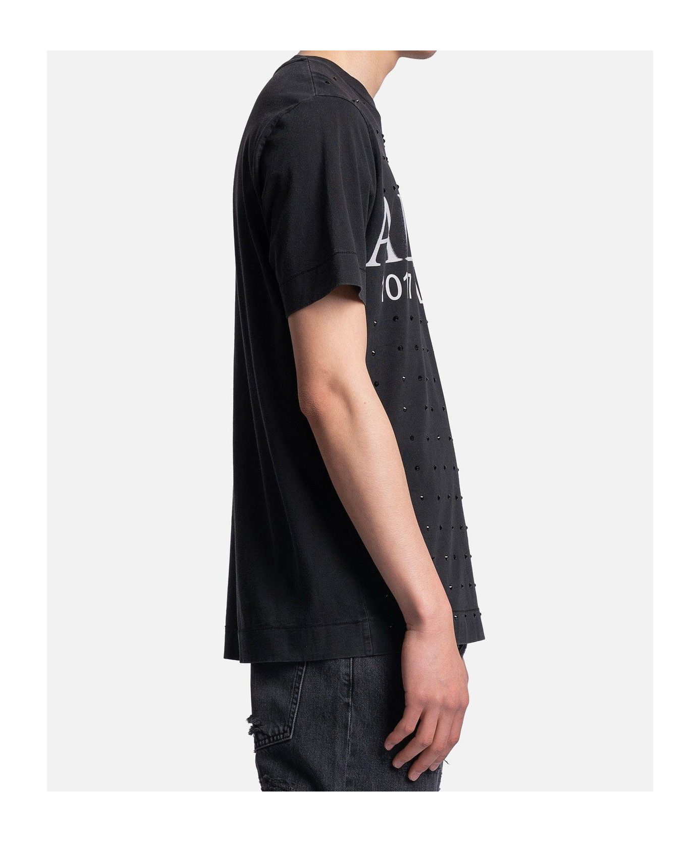 Alyx Item O-neck Short-sleeved T-shirt In Black