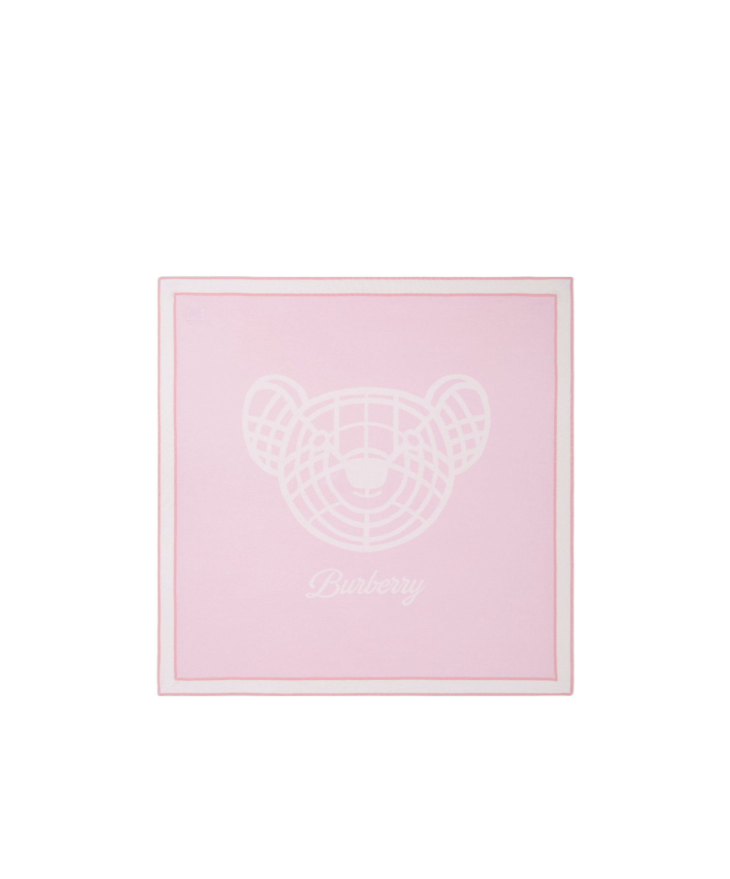 Burberry Thomas Bear-print Blanket In Pink