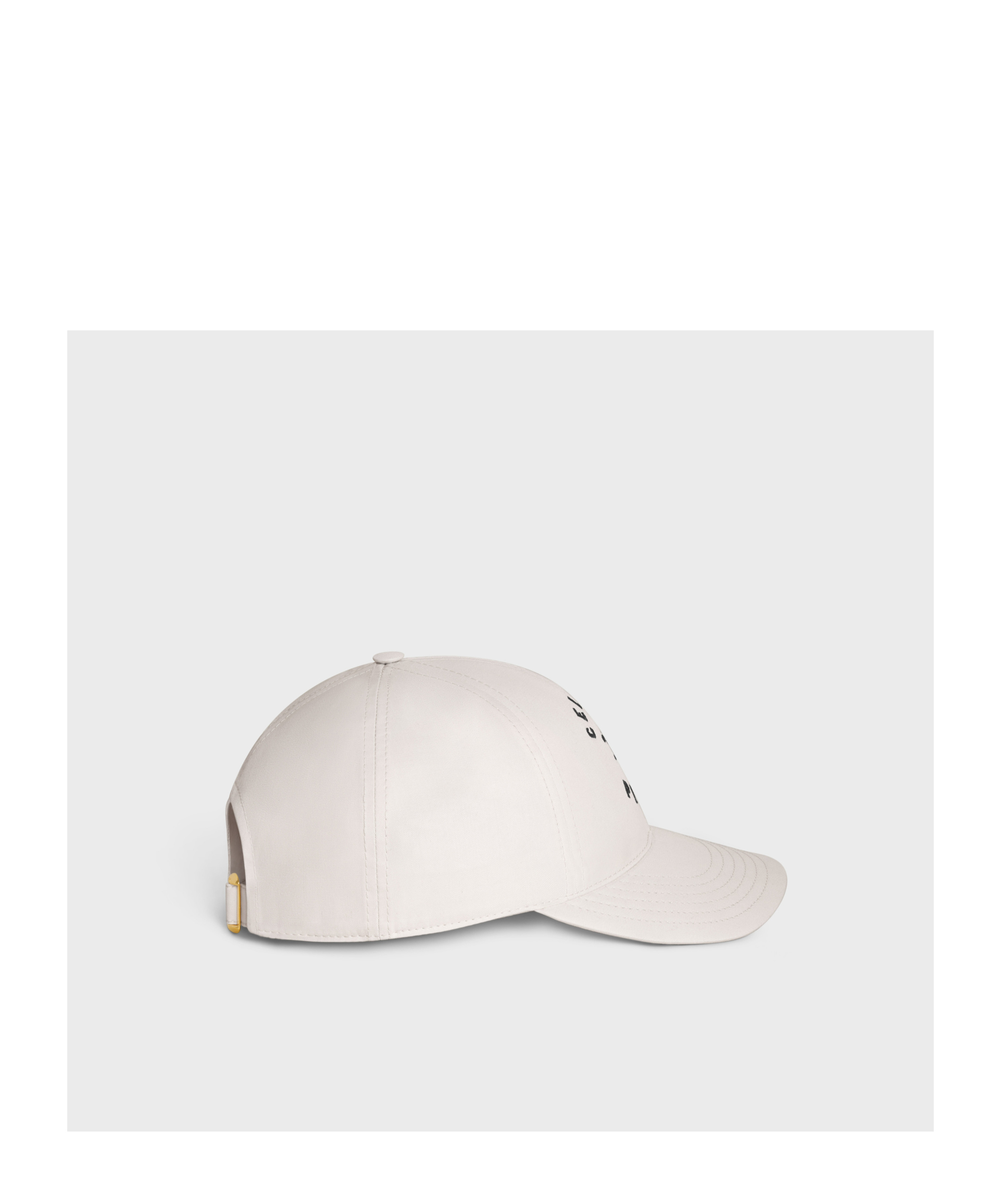 Celine Trimphe Baseball Cap In White