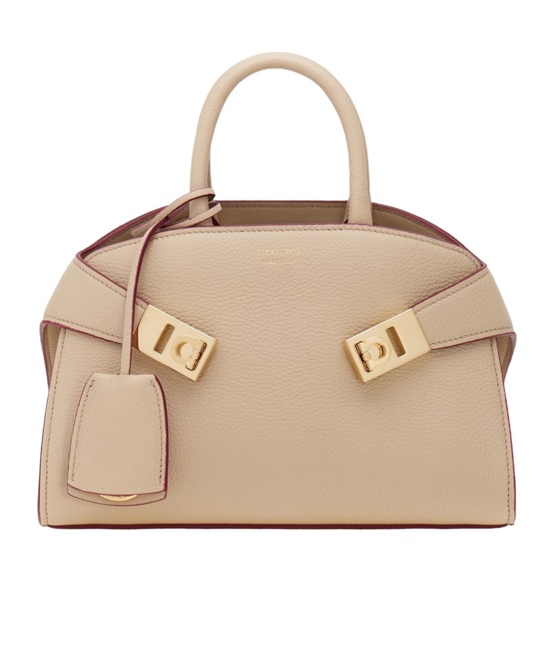 Ferragamo Hug Mini Bag In Nude