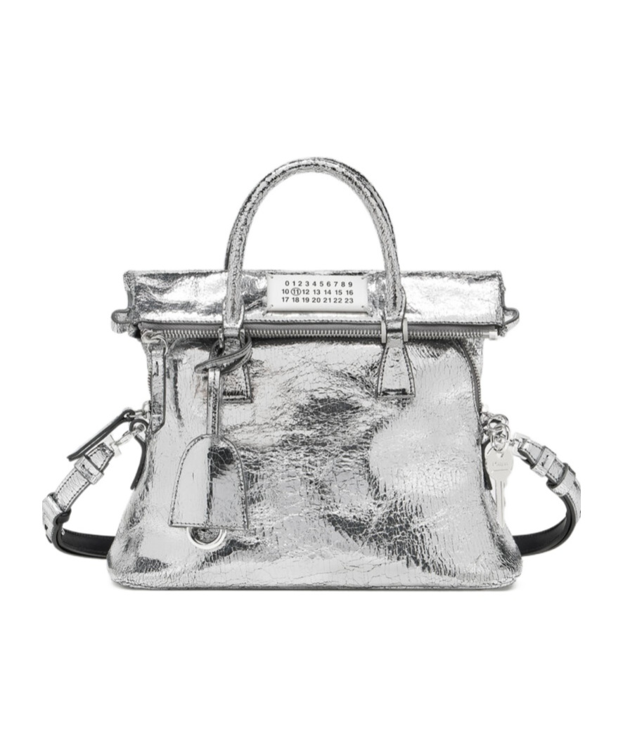 Maison Margiela 5ac Classique Mini Handbag In Silver
