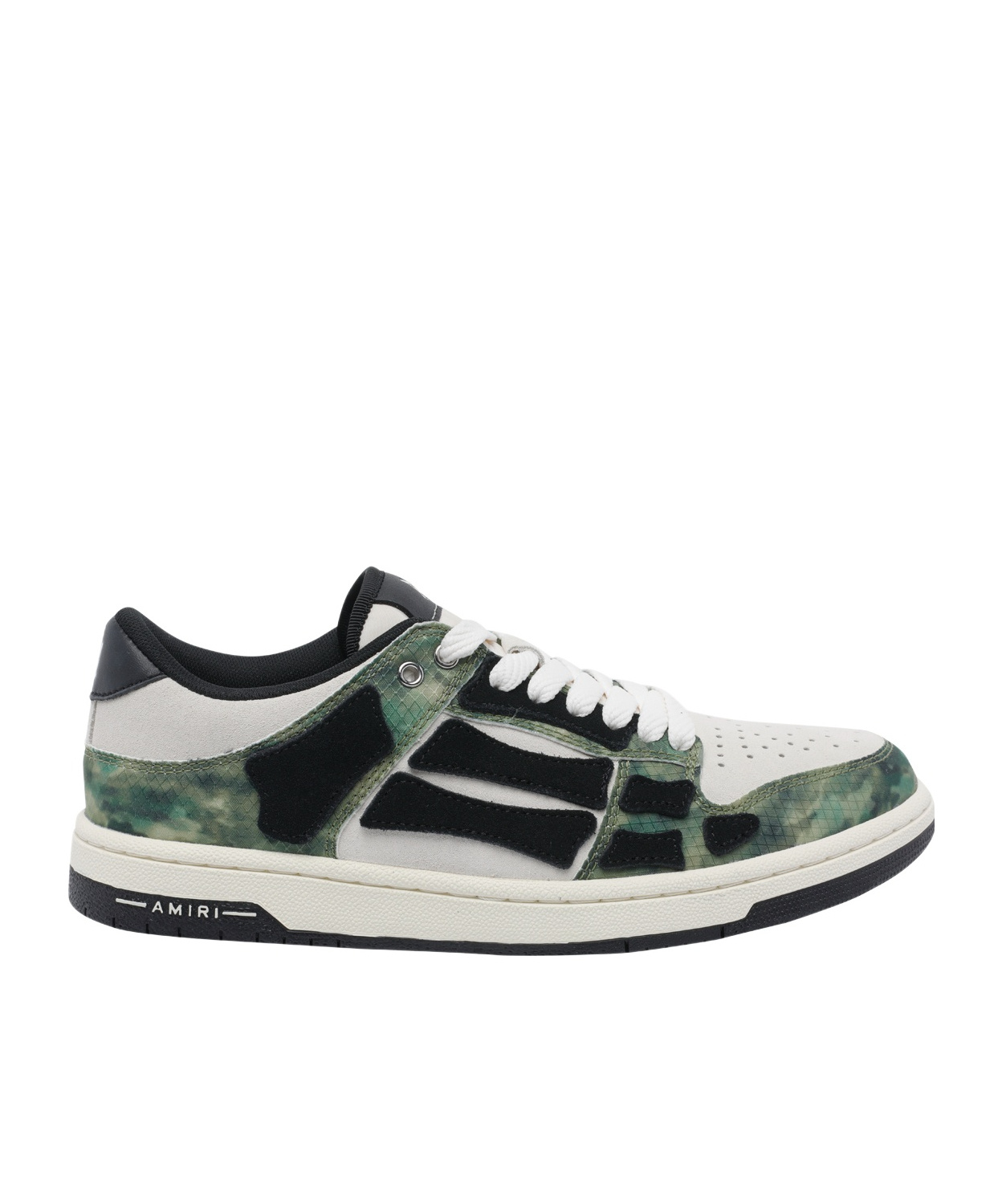 Amiri Camo Skel Lace-up Sneakers In Multi