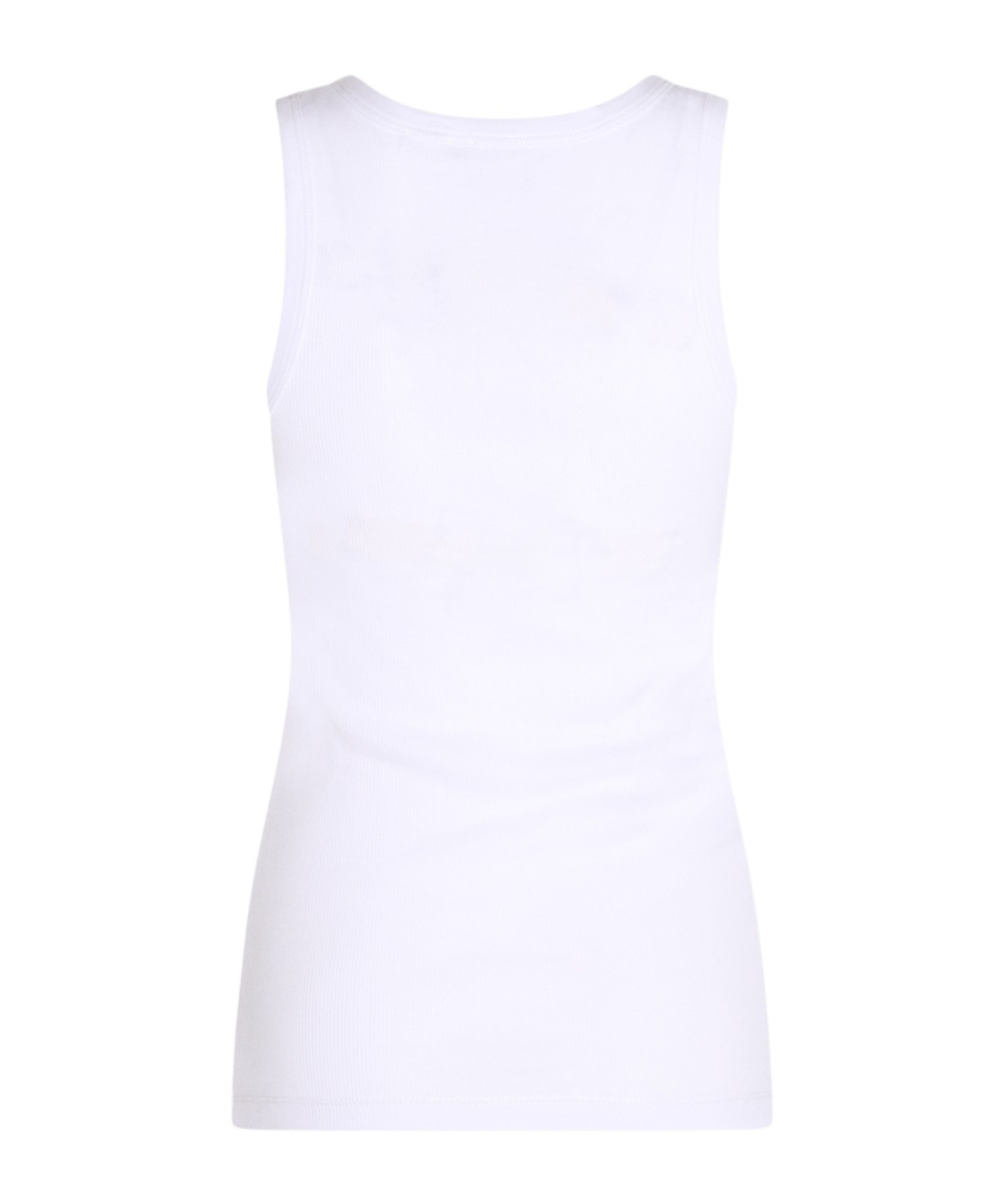 Pinko Round-necked Vest In White