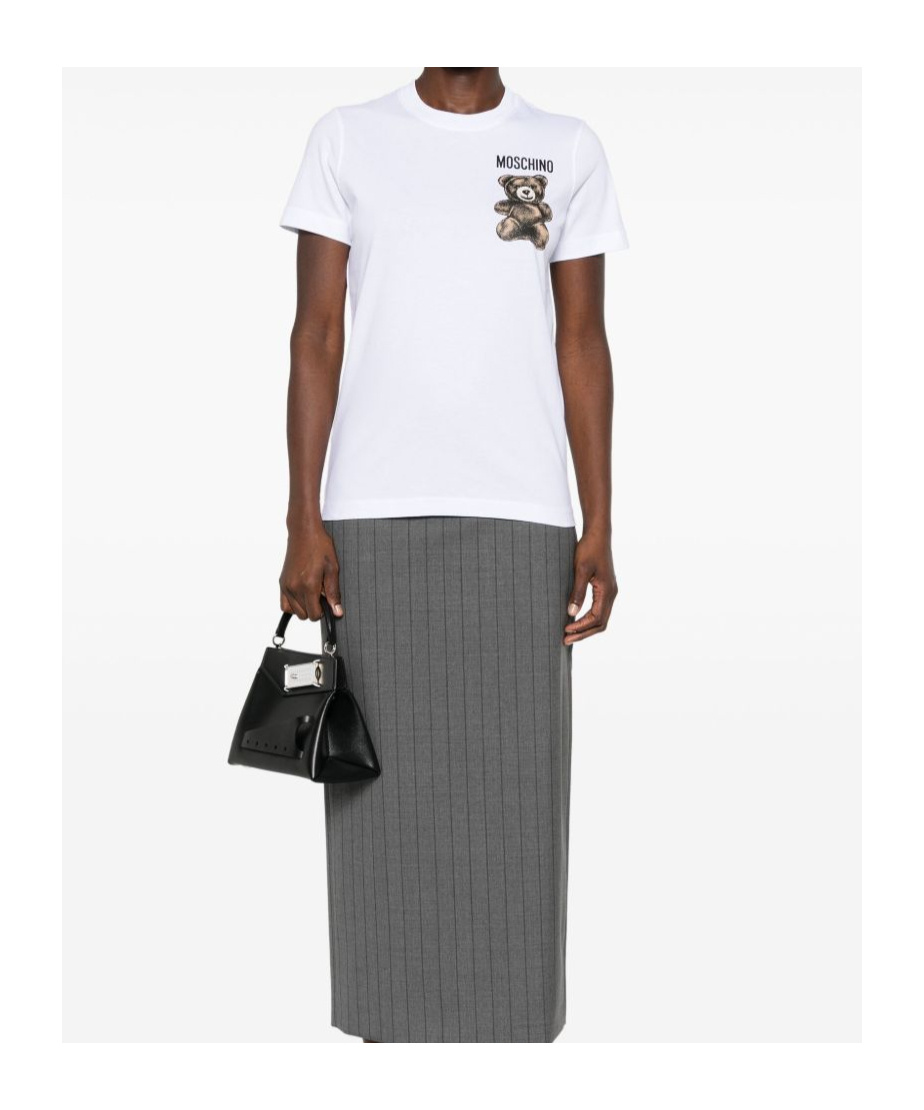 Moschino Leo Teddy-print T-shirt In White