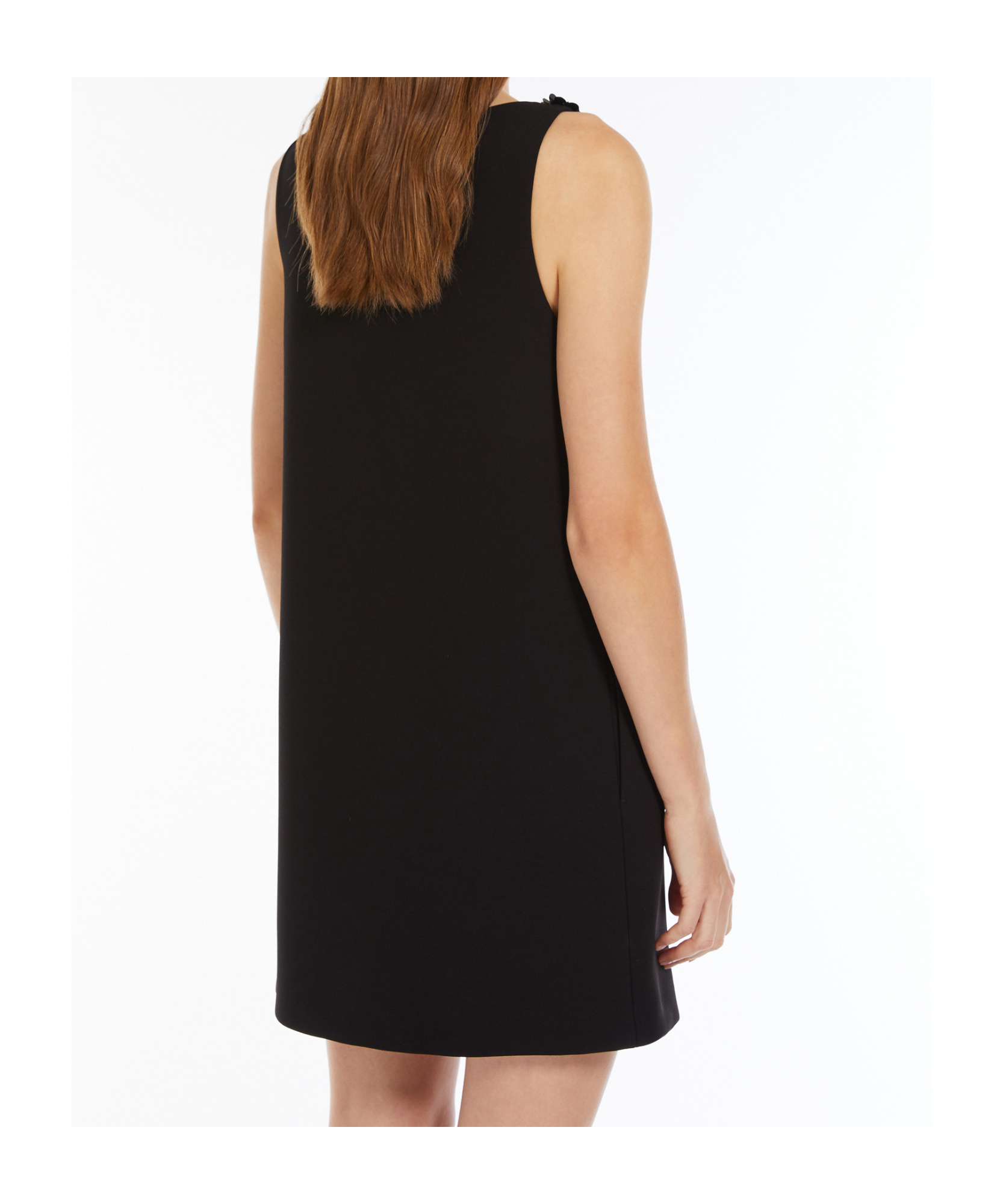 Max Mara Short Sleeveless Dress In Black
