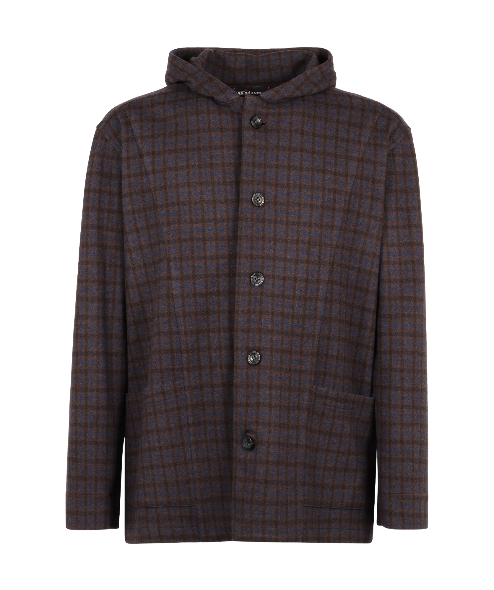 KITON KITON LUCA VIRGIN WOOL BUTTON-UP OVERSHIRT 