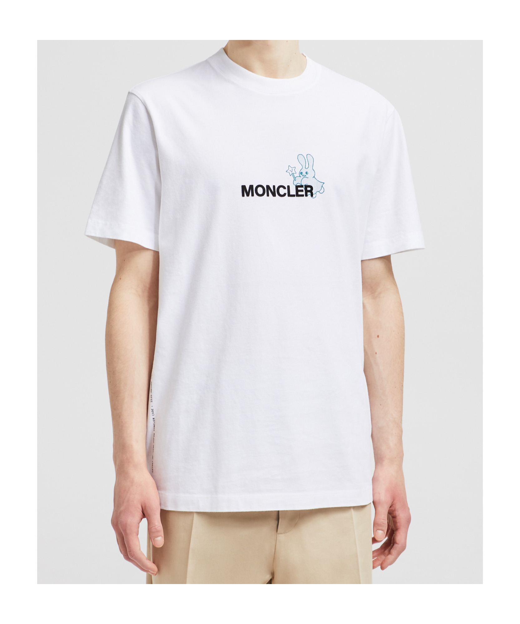 Moncler X Frgmt Logo Cartoon T-shirt In White