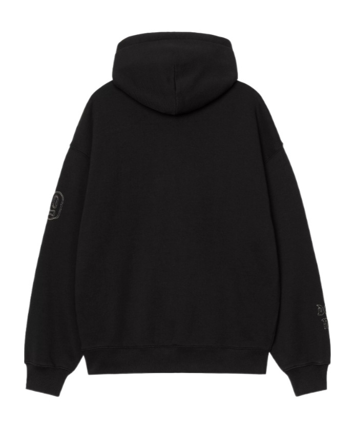 Carhartt Hooded Hackwork Sweatshirt In Black