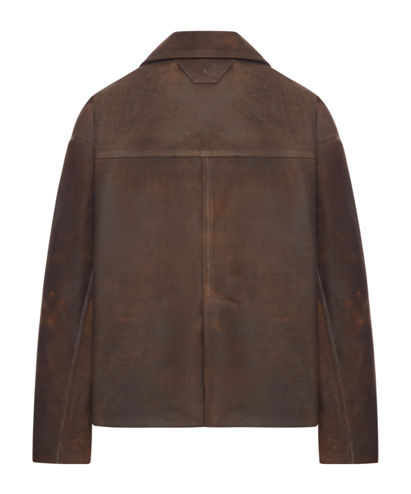 Salvatore Santoro Single-breasted Leather Jacket In Brown