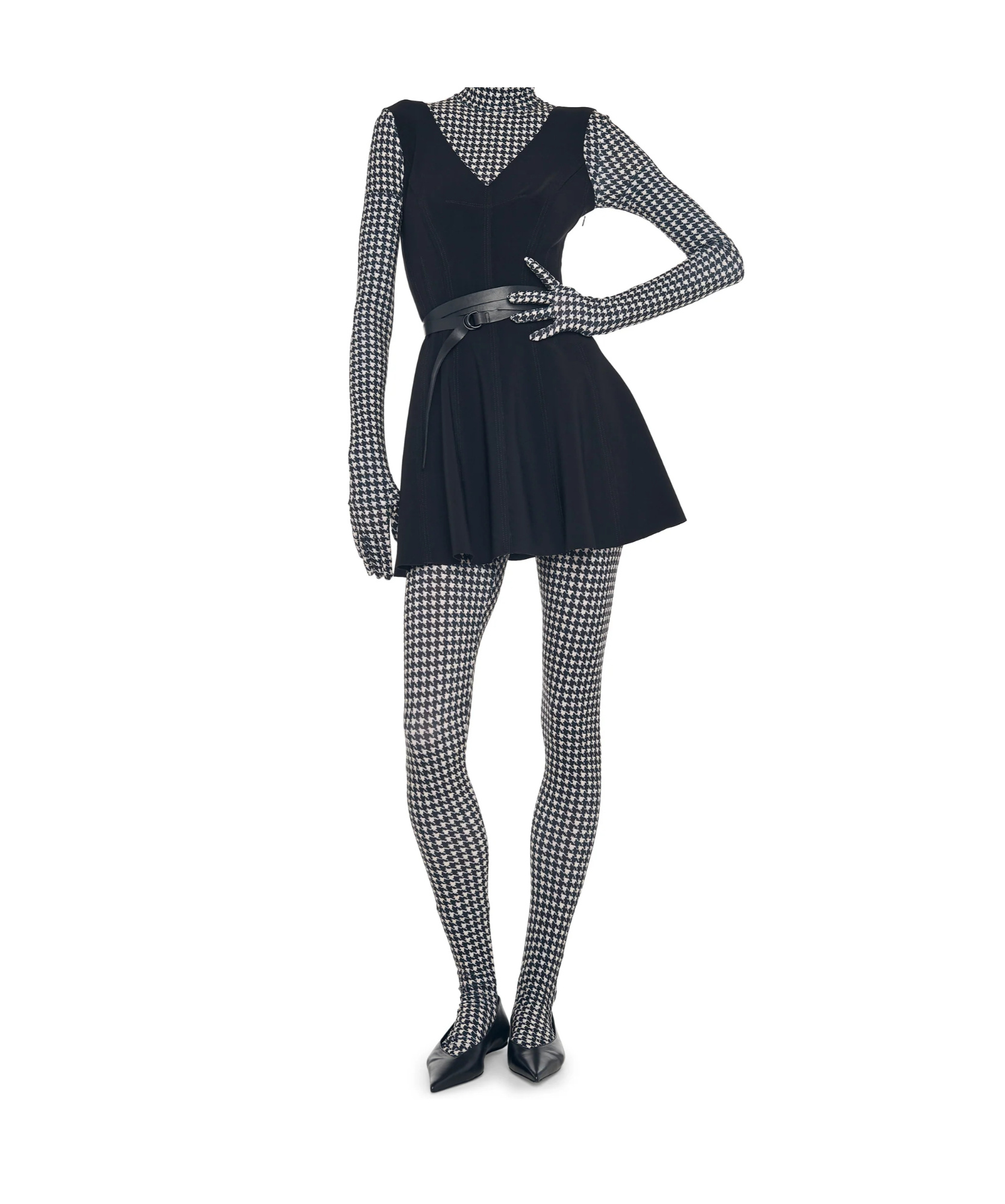Norma Kamali Grace Mini Dress In Black