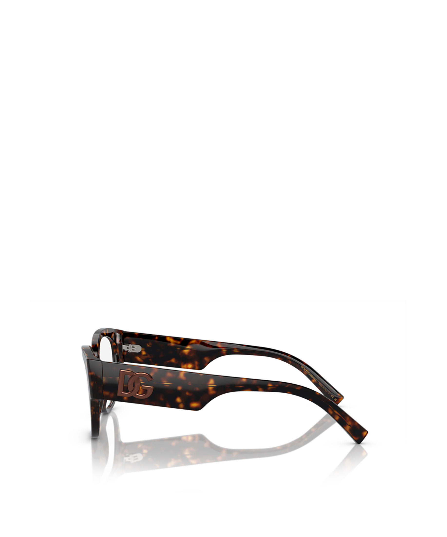 Dolce & Gabbana Dolce Gabbana Eyewear Round Frame Glasses In Black