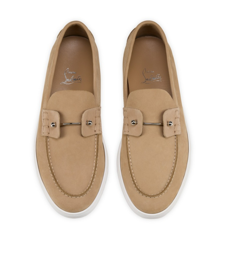 Christian Louboutin Reversed Nubuck Leather Loafers