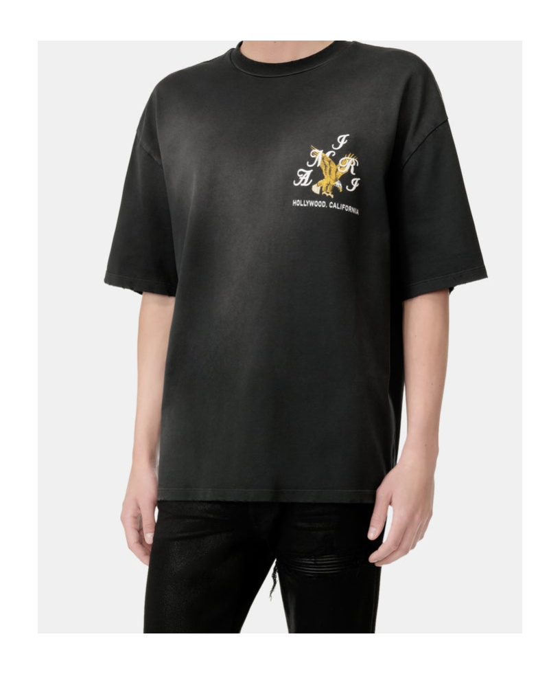 Amiri Eagle Crystal Embellished Oversize Graphic T-shirt