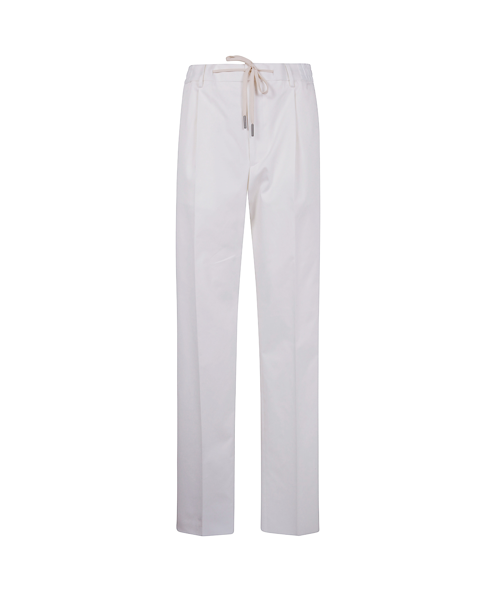 Tagliatore Cotton Straight-leg Trousers In Cream