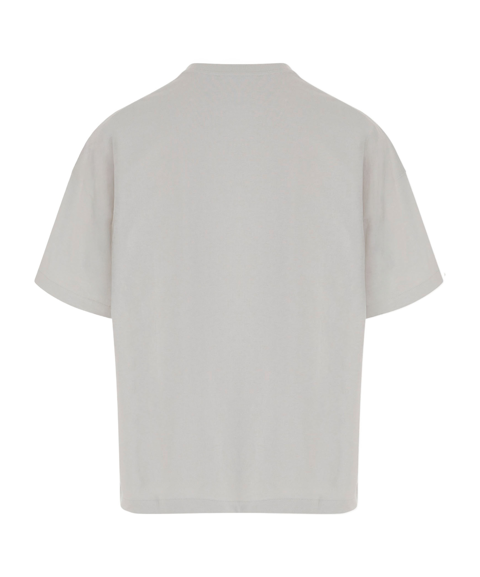 Jil Sander Logo T-shirt By . The Brand Presents A Minimalist Style That Is Appreciated Wor In Gray
