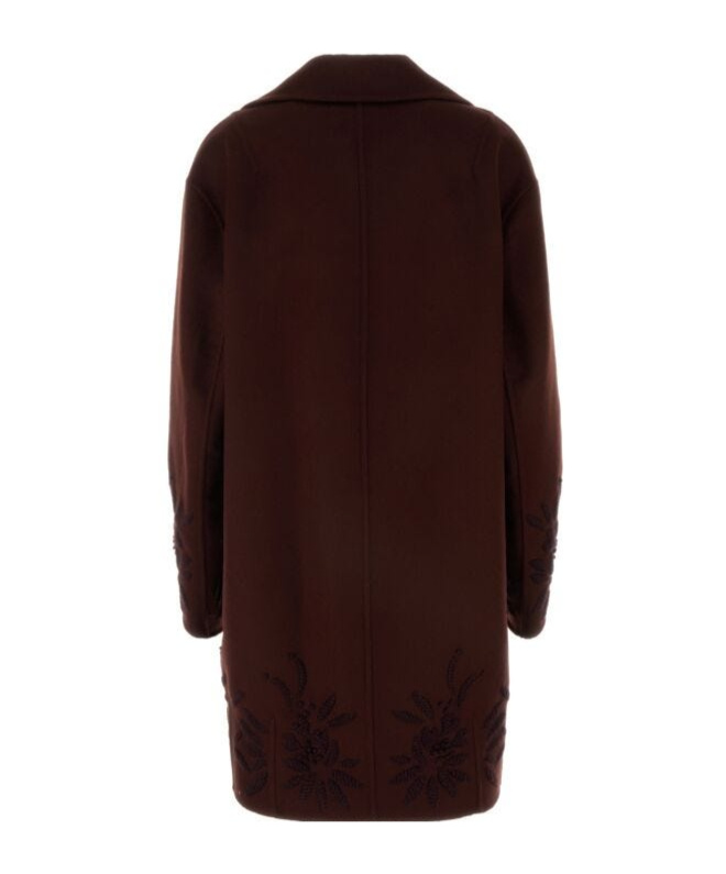 ERMANNO SCERVINO MOTIF-EMBROIDERED COAT