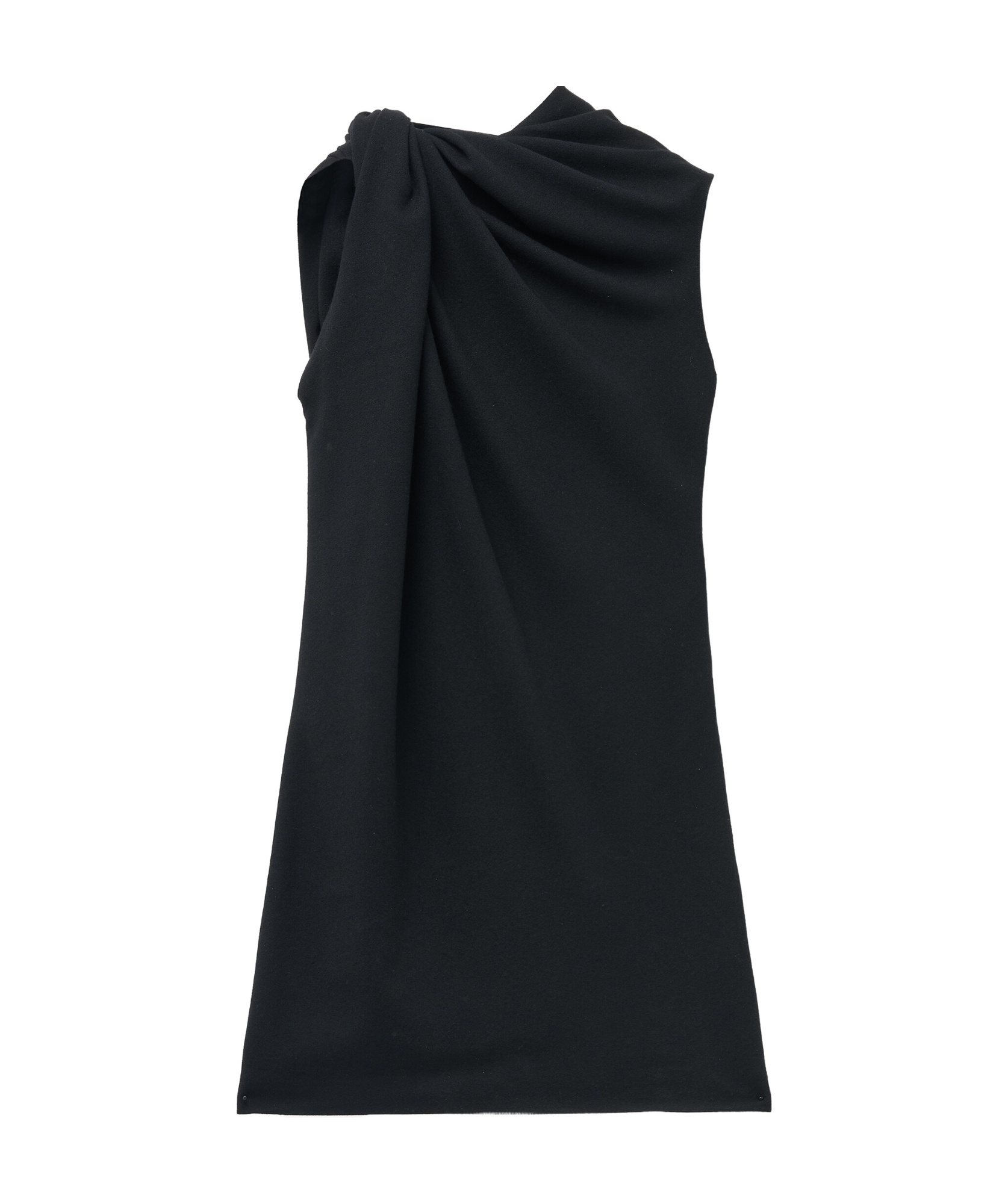 Alexander Mcqueen Knot Mini Dress In Black