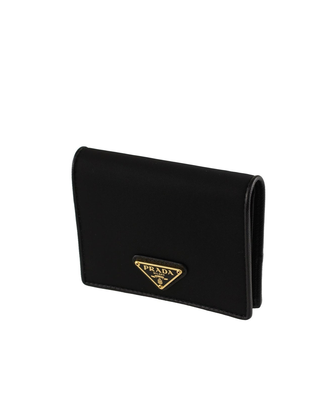 Prada Logo Wallet In Black