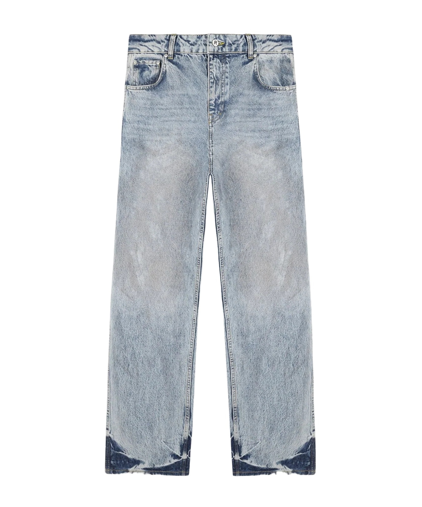 Represent Jeans With Belt Loops In Gray