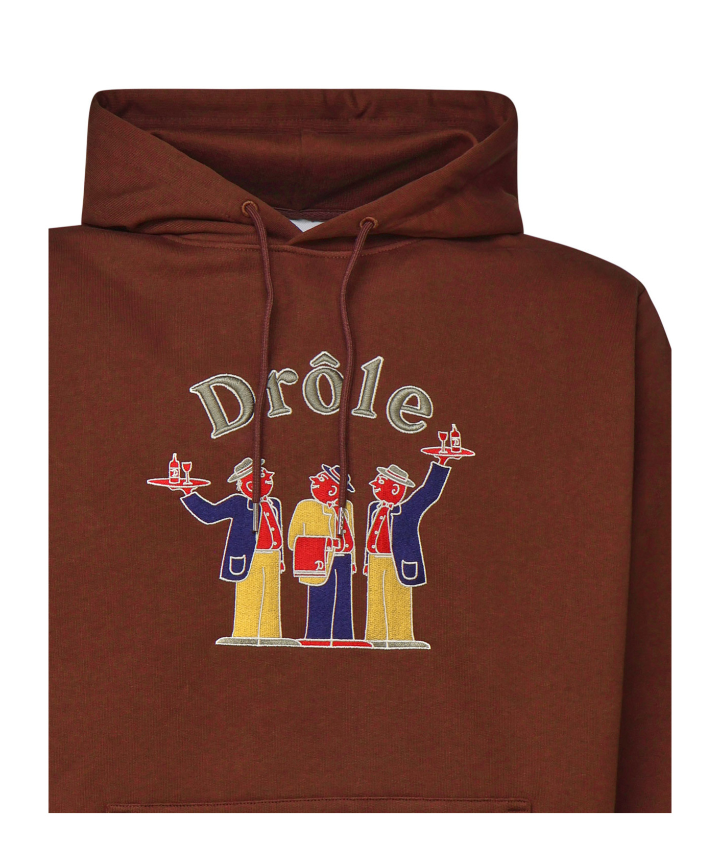 Drôle De Monsieur Le Crillon Hoodie In Brown