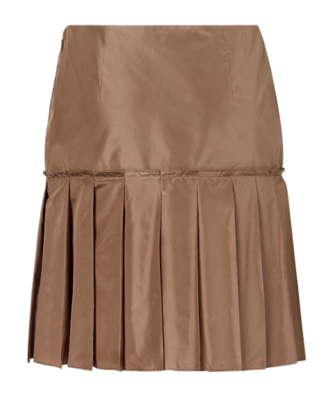 Fendi Pleated Skirt In Brown