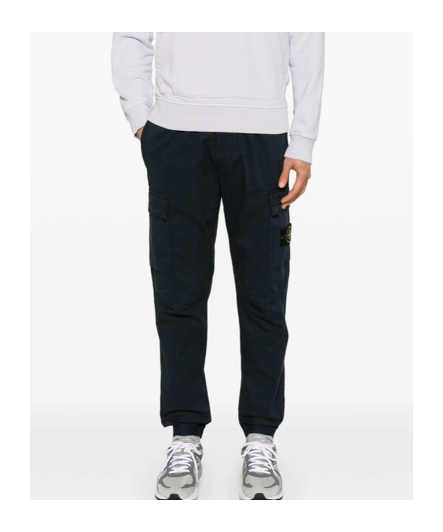 Stone Island Utility Cargo Trousers Stretch In Blue