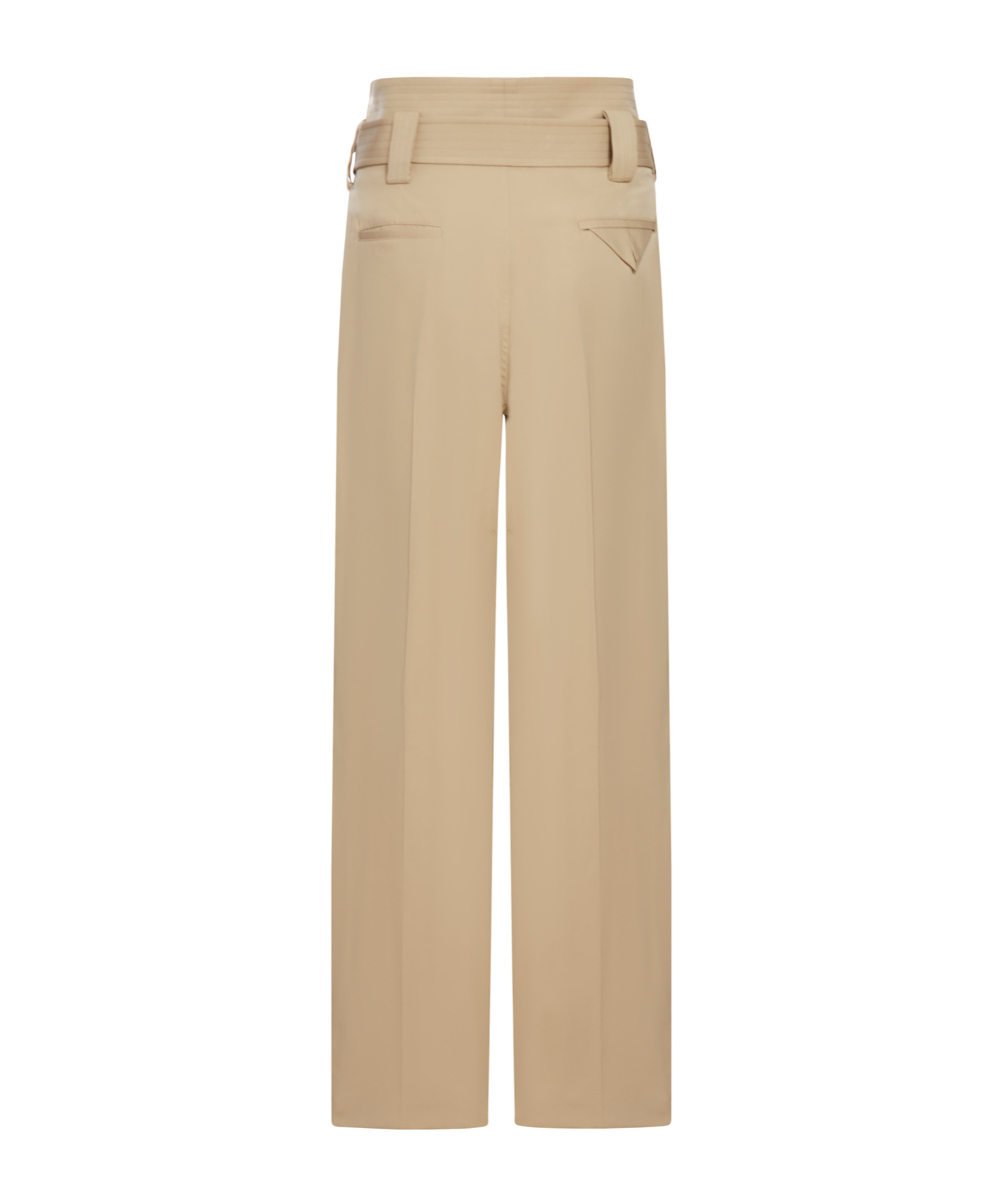 Bottega Veneta Gabardine Trousers With Belt In Nude